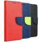 Mobile Preview: Samsung Galaxy Fancy Book Case Book schwarz blau rot vorne mit Magnetlasche Handyshop Linz kaufen bestellen